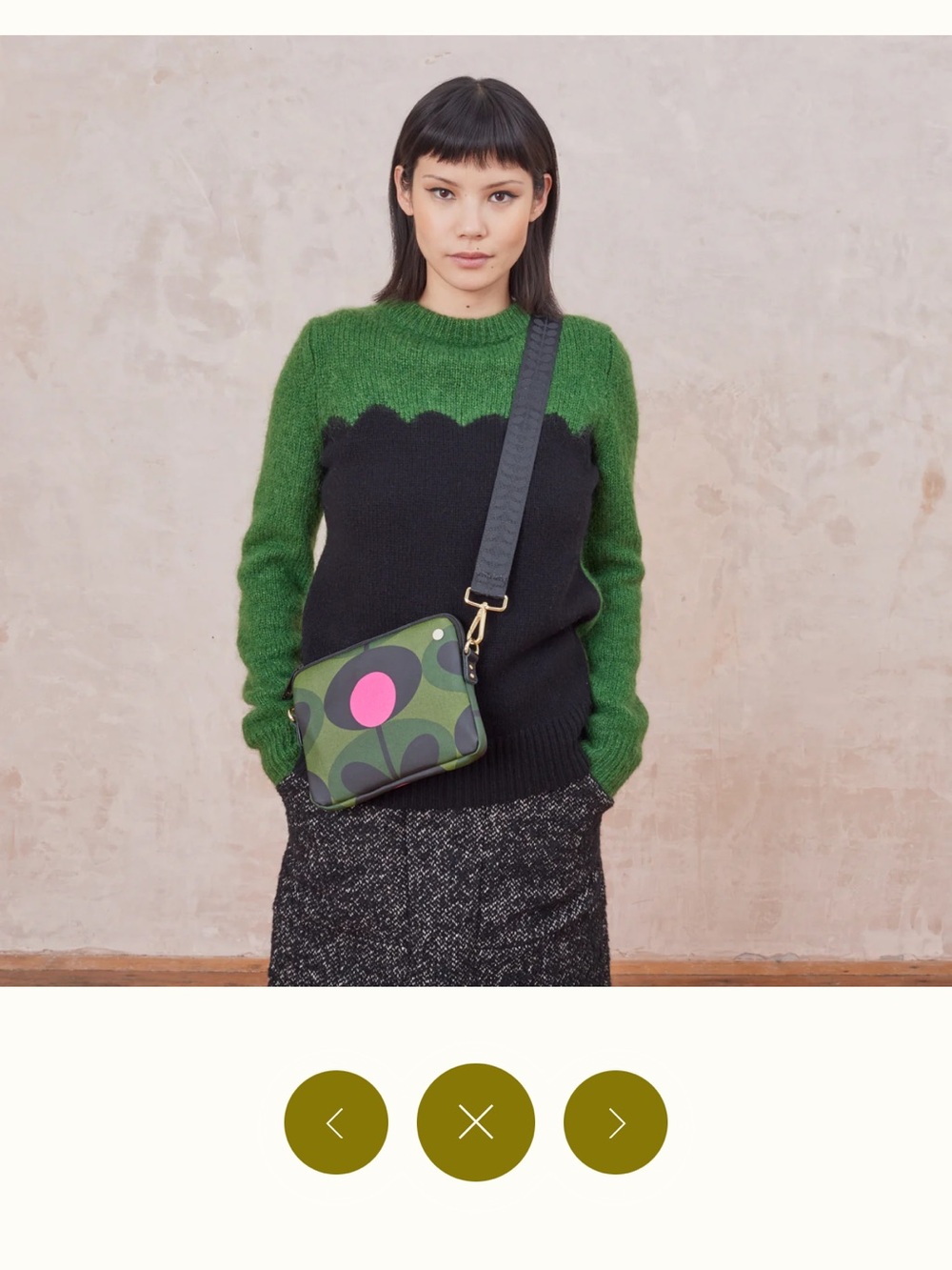 Orla Kiely Purple Floral Pattern Slim Crossbody Bag NEW - Picture 10 of 10